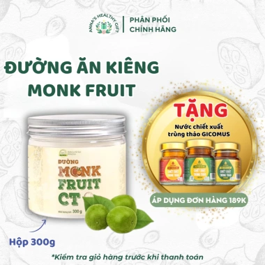 Đường Ăn Kiêng Không Calo La Hán Quả Monk Fruit 300g Giảm Cân Eat Clean 198.000₫
