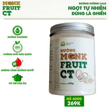 Đường Ăn Kiêng La Hán Quả Organic Hữu Cơ Monkfruit Ct Pharma 600g - 150.000₫ 2