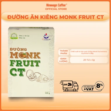 Đường ăn kiêng Monk Fruit CT 20 túi 5g Giảm cân không đường, giá 99k