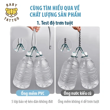 Đường Dây Ống Nước 5 Lớp Chống Cháy, Chống Xoắn 1.5m - Dây Dẫn Nước Vòi Sen Tắm Baby Tattoo Giá 190k 4