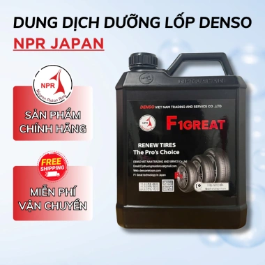 Dưỡng lốp ô tô, bóng lốp xe máy DENSO 4L – Phục hồi đen bóng, giá chỉ 200.000₫