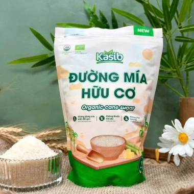 Đường mía hữu cơ Kasib 1kg chính hãng USDA & EU - Giá ưu đãi 60.000 VND