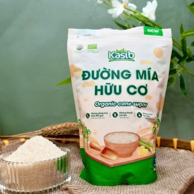 Đường mía hữu cơ Kasib 1kg chính hãng USDA & EU - Giá ưu đãi 60.000 VND