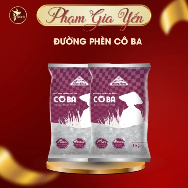 Đường Phèn Nguyên Chất Cô Ba – Yến Sào Phạm Gia Giá 21k, Ngon Tự Nhiên, Dinh Dưỡng
