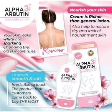 Dưỡng thể ALPHA ARBUTIN 500ml - Giảm thâm, sáng da, dưỡng ẩm sâu, chỉ 185.000₫