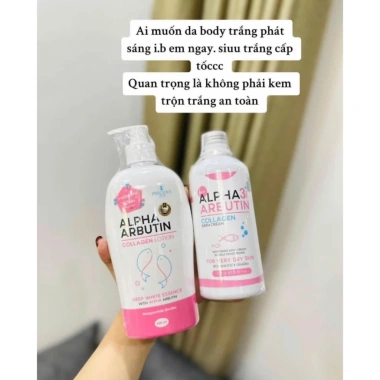 Dưỡng thể ALPHA ARBUTIN 500ml - Giảm thâm, sáng da, dưỡng ẩm sâu, chỉ 185.000₫