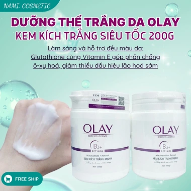 Dưỡng thể siêu trắng da Olay - Kem kích trắng nhanh 250g, giảm giá 23% chỉ 135.000 VND