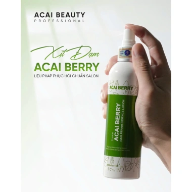 Dưỡng Tóc Acai Berry 300ml Xịt và 280ml Gel - Phục Hồi Tóc Hư Tổn Nặng, Giá 146.511₫