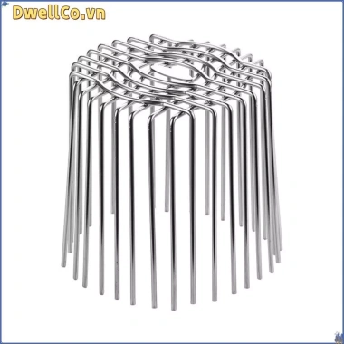 DWELLCO Tấm thoát nước sàn và ban công tròn chống tắc, thép không gỉ, nắp ống mưa - Giá 75.200 VND