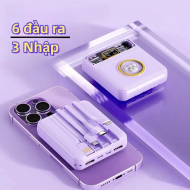 DX169 sạc kho báu PD25W 20.000mAh sạc nhanh 5 điện thoại cùng lúc giá 32.000 VND