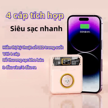 DX169 sạc kho báu PD25W 20.000mAh sạc nhanh 5 điện thoại cùng lúc giá 32.000 VND