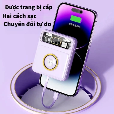DX169 sạc kho báu PD25W 20.000mAh sạc nhanh 5 điện thoại cùng lúc giá 32.000 VND