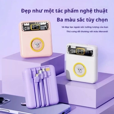 DX169 sạc kho báu PD25W 20.000mAh sạc nhanh 5 điện thoại cùng lúc giá 32.000 VND