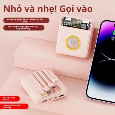 DX169 sạc kho báu PD25W 20.000mAh sạc nhanh 5 điện thoại cùng lúc giá 32.000 VND
