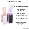 DX357 Pin Dự Phòng Di Động 50.000mAh Sạc Kho Báu LED 4 Dây Tháo Rời 45.100 VND 6