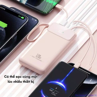 DX357 Pin Dự Phòng Di Động 50.000mAh Sạc Kho Báu LED 4 Dây Tháo Rời 45.100 VND 7