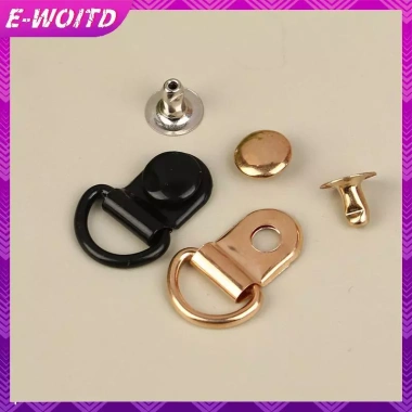 E-WOITD 10 Bộ D Ring Bule - Phụ kiện DIY cho túi sửa giày leo núi, bộ đường dài 6