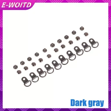 E-WOITD 10 Bộ D Ring Bule - Phụ kiện DIY cho túi sửa giày leo núi, bộ đường dài 10