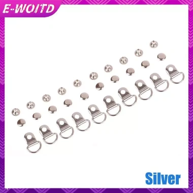 E-WOITD 10 Bộ D Ring Bule - Phụ kiện DIY cho túi sửa giày leo núi, bộ đường dài 13