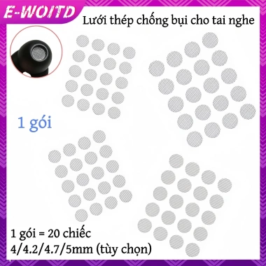 E-woitd 20 Tai Nghe Chống Bụi Mạng Lưới Thép 4-5mm - Phụ Kiện DIY Giá Sốc 23.6k 3