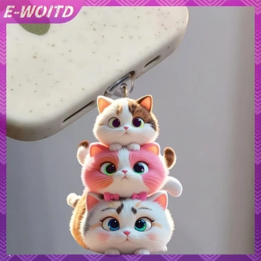 E-WOITD 2D Acrylic Điện Thoại Mèo Cắm Bụi cho iPhone Type-C - Trang Trí Giao Diện, Giá chỉ 30.470 VND 7 E-WOITD 2D Acrylic Điện Thoại Mèo Cắm Bụi cho iPhone Type-C - Trang Trí Giao Diện, Giá chỉ 30.470 VND 7