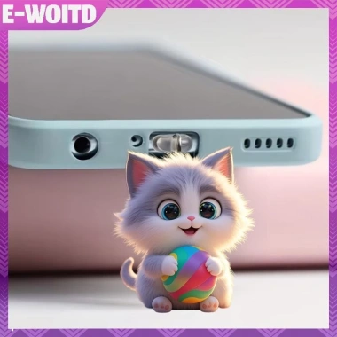 E-WOITD 2D Acrylic Điện Thoại Mèo Cắm Bụi cho iPhone Type-C - Trang Trí Giao Diện, Giá chỉ 30.470 VND 13 E-WOITD 2D Acrylic Điện Thoại Mèo Cắm Bụi cho iPhone Type-C - Trang Trí Giao Diện, Giá chỉ 30.470 VND 13
