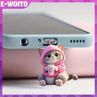 E-WOITD 2D Acrylic Điện Thoại Mèo Cắm Bụi cho iPhone Type-C - Trang Trí Giao Diện, Giá chỉ 30.470 VND 15 E-WOITD 2D Acrylic Điện Thoại Mèo Cắm Bụi cho iPhone Type-C - Trang Trí Giao Diện, Giá chỉ 30.470 VND 15