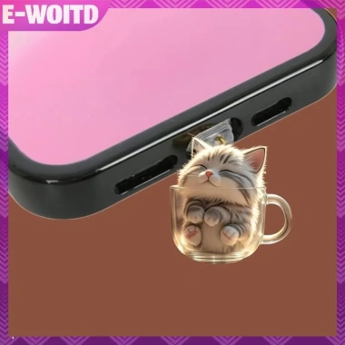 E-WOITD 2D Acrylic Điện Thoại Mèo Cắm Bụi cho iPhone Type-C - Trang Trí Giao Diện, Giá chỉ 30.470 VND 17 E-WOITD 2D Acrylic Điện Thoại Mèo Cắm Bụi cho iPhone Type-C - Trang Trí Giao Diện, Giá chỉ 30.470 VND 17
