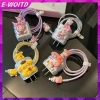 E-woitd 3D Cáp Sạc Bảo Vệ Vỏ Cô Gái - Cáp Dữ Liệu Cuộn Dây 20W Cho iPhone 18, Tổ Chức Bộ Dụng Cụ Hoạt Hình, Độ Bền Cao 7