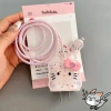 E-woitd 3D Cáp Sạc Bảo Vệ Vỏ Cô Gái - Cáp Dữ Liệu Cuộn Dây 20W Cho iPhone 18, Tổ Chức Bộ Dụng Cụ Hoạt Hình, Độ Bền Cao 10