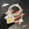 E-woitd 3D Cáp Sạc Bảo Vệ Vỏ Cô Gái - Cáp Dữ Liệu Cuộn Dây 20W Cho iPhone 18, Tổ Chức Bộ Dụng Cụ Hoạt Hình, Độ Bền Cao 32