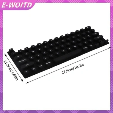 E-woitd Bàn Phím Silicon Di Động Cho Laptop - Bảo Vệ Móng Tay, Phim Silicone Dễ Gõ, Tiện Lợi 184k 5