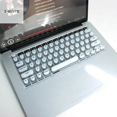 E-woitd Bàn Phím Silicon Di Động Cho Laptop - Bảo Vệ Móng Tay, Phim Silicone Dễ Gõ, Tiện Lợi 184k 12
