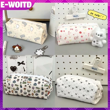 E-WOITD Hộp Đựng Bút Chì Họa Tiết Mèo Dễ Thương Kawaii Túi Bảo Quản Văn Phòng Phẩm 35.403₫ 2