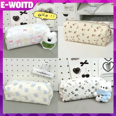 E-WOITD Hộp Đựng Bút Chì Họa Tiết Mèo Dễ Thương Kawaii Túi Bảo Quản Văn Phòng Phẩm 35.403₫ 3