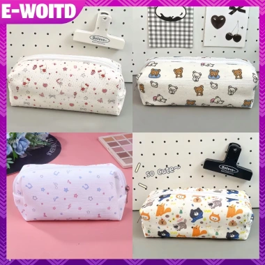 E-WOITD Hộp Đựng Bút Chì Họa Tiết Mèo Dễ Thương Kawaii Túi Bảo Quản Văn Phòng Phẩm 35.403₫ 4