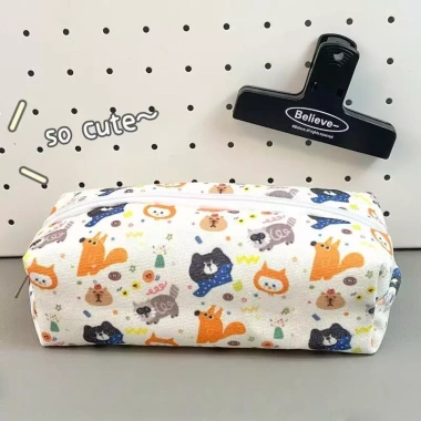 E-WOITD Hộp Đựng Bút Chì Họa Tiết Mèo Dễ Thương Kawaii Túi Bảo Quản Văn Phòng Phẩm 35.403₫ 22