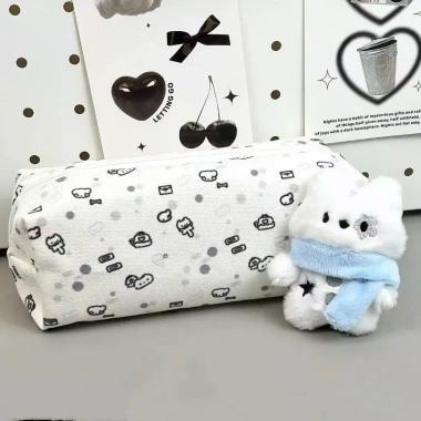 E-WOITD Hộp Đựng Bút Chì Họa Tiết Mèo Dễ Thương Kawaii Túi Bảo Quản Văn Phòng Phẩm 35.403₫ 29