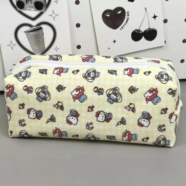 E-WOITD Hộp Đựng Bút Chì Họa Tiết Mèo Dễ Thương Kawaii Túi Bảo Quản Văn Phòng Phẩm 35.403₫ 32