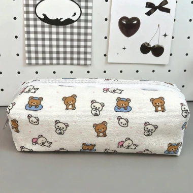 E-WOITD Hộp Đựng Bút Chì Họa Tiết Mèo Dễ Thương Kawaii Túi Bảo Quản Văn Phòng Phẩm 35.403₫ 36