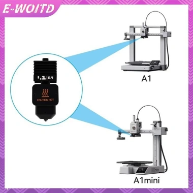 E-WOITD Hotend Kit Bambu Lab H2D Thép Cứng Lưu Lượng Cao 0.2-0.8mm Thay Thế A1/A1 - Giá 200k 9