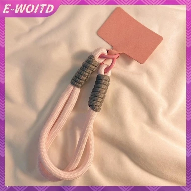 E-WOITD INS Dây đeo bím tóc điện thoại màu, chống mất, đệm - 42.570₫