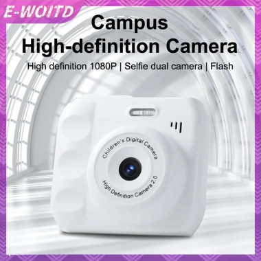 E-WOITD Mini CCD - Máy ảnh kỹ thuật số di động retro HD LED, quà tặng trẻ em, học sinh, vlog - 333.190₫ 3