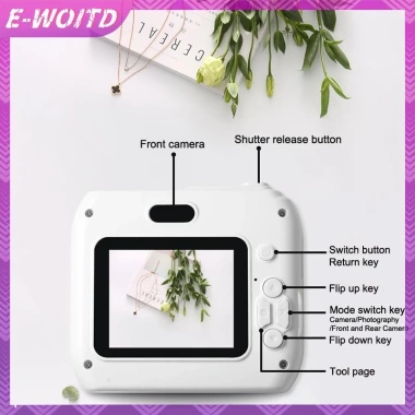 E-WOITD Mini CCD - Máy ảnh kỹ thuật số di động retro HD LED, quà tặng trẻ em, học sinh, vlog - 333.190₫ 9