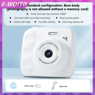 E-WOITD Mini CCD - Máy ảnh kỹ thuật số di động retro HD LED, quà tặng trẻ em, học sinh, vlog - 333.190₫ 10