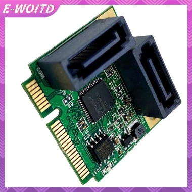 E-woitd Mini PCIe sang 2 Cổng SATA 3.0 - Adapter mở rộng Dual SATA cho thẻ HNVN, tốc độ nhanh, giá chỉ 211.420₫ E-woitd Mini PCIe sang 2 Cổng SATA 3.0 - Adapter mở rộng Dual SATA cho thẻ HNVN, tốc độ nhanh, giá chỉ 211.420₫