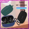 E-woitd Vỏ Silicon Mềm WF-1.000XM4 – Bảo Vệ Hộp Sạc, Tai Nghe Không Dây, Có Móc