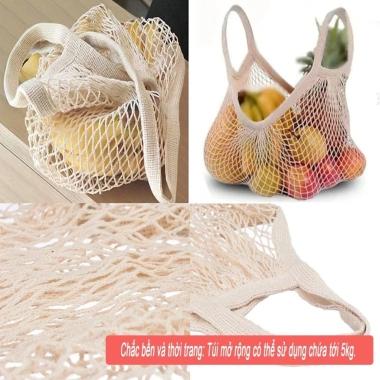 E6 Túi lưới đa năng SEPER - Decor, đi biển, picnic, chợ - Tiện dụng, bảo vệ môi trường, chỉ 41.000₫