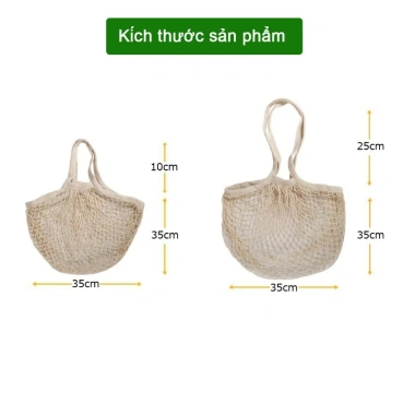 E6 Túi lưới đa năng SEPER - Decor, đi biển, picnic, chợ - Tiện dụng, bảo vệ môi trường, chỉ 41.000₫