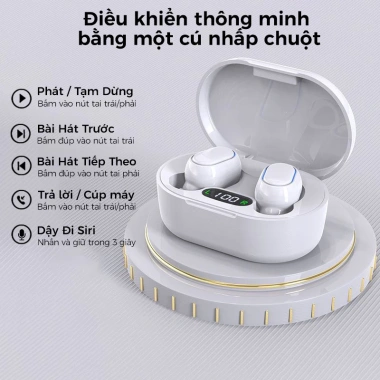 E7S TWS Tai nghe MINI Bluetooth 5.3, khử tiếng ồn, âm thanh nổi, thể thao - 76.800đ 3